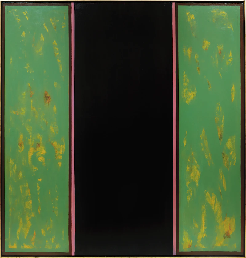 Jean Albert McEwen, Vert-noir-vert, oil on canvas, 1965 - view 2