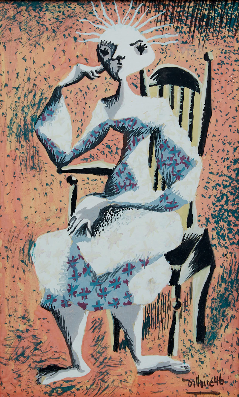 Femme assise by Jean-Philippe Dallaire