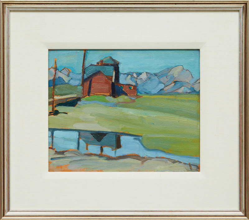 Pegi Nicol MacLeod, Morley Station, oil on board, 1928 - view 2
