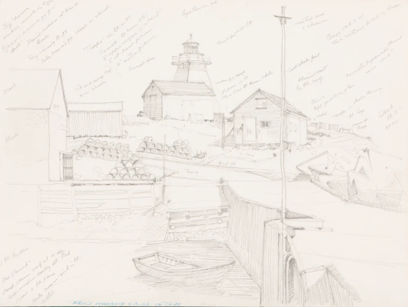 Neil’s Harbour, C.B.N.S.; Reclining Nude; Reclining Nude; Nude Study by Frederick Bourchier Taylor