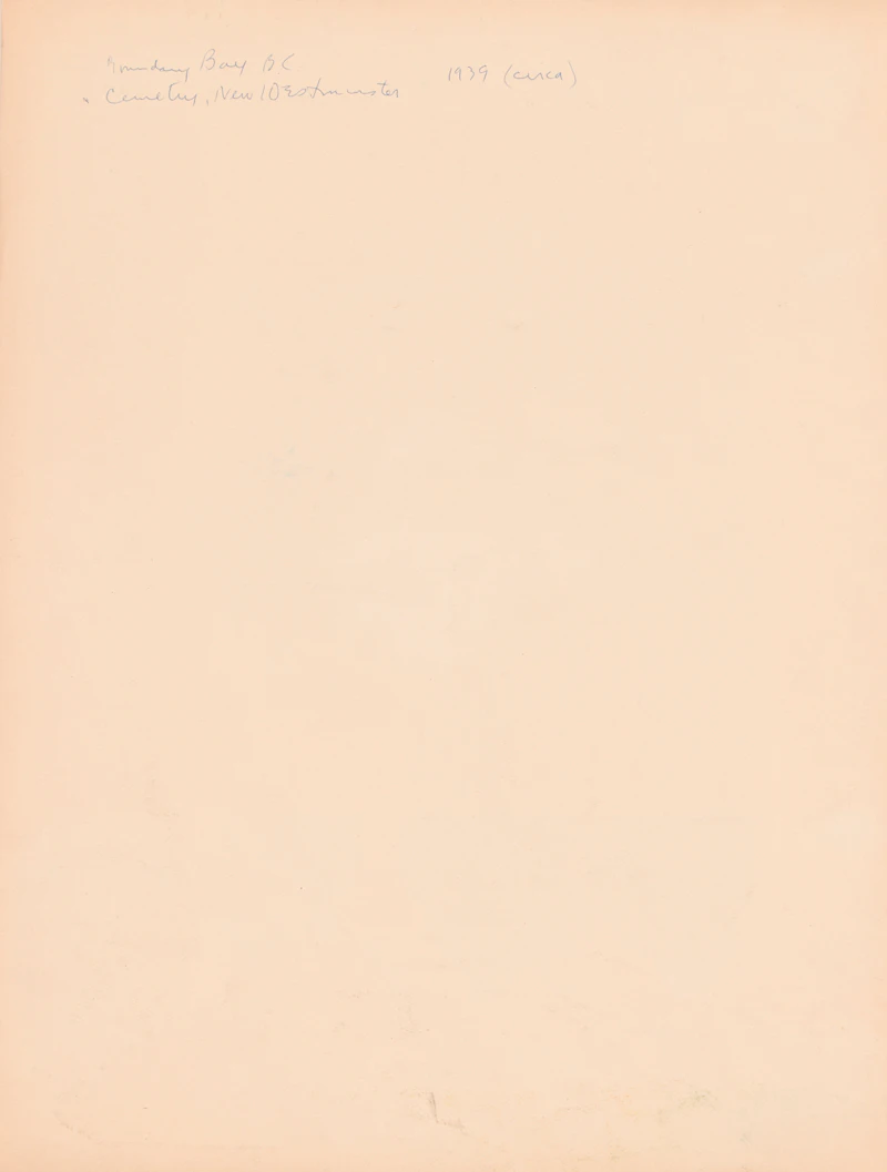 Joseph Francis Plaskett, Boundary Bay B.C. Cemetery, charcoal and tempera on paper, 1939 - view 2