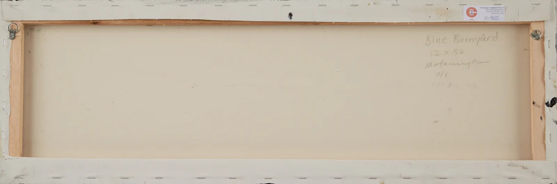 Michael Harrington, Blue Barnyard, oil on canvas - view 2