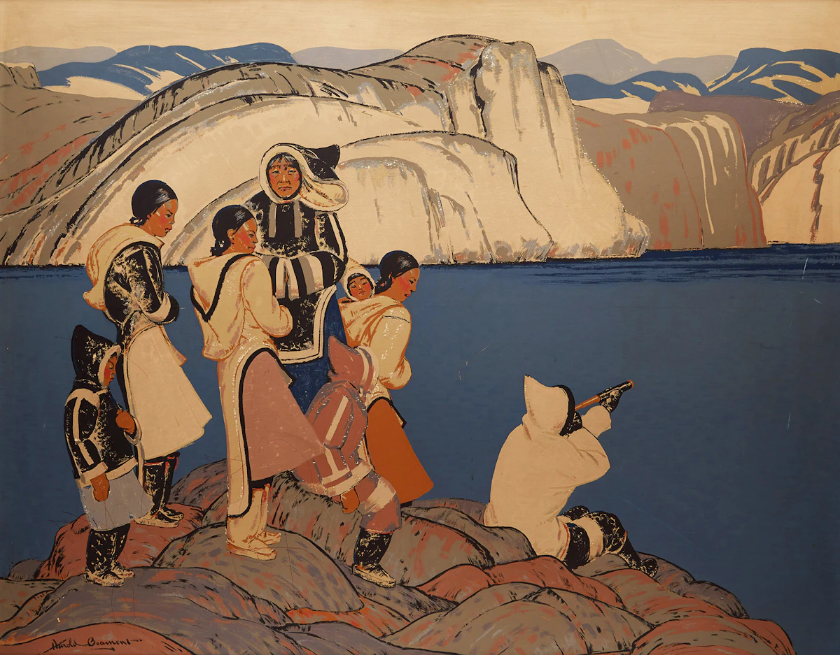 Thomas Harold Beament, The Waiting Ones, sampson-matthews silkscreen