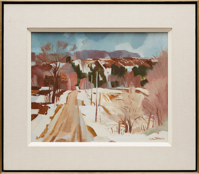 Donald Mackay Houstoun, Approaching Spring, oil and lucite on board - view 2