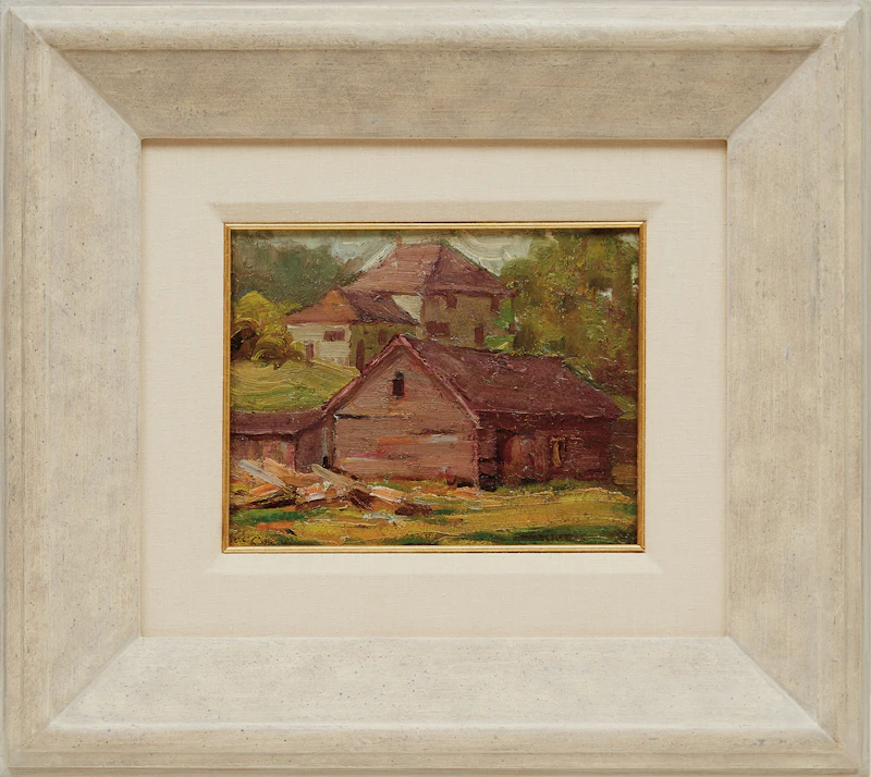 John William Beatty, Rural Houses, oil on board - view 2