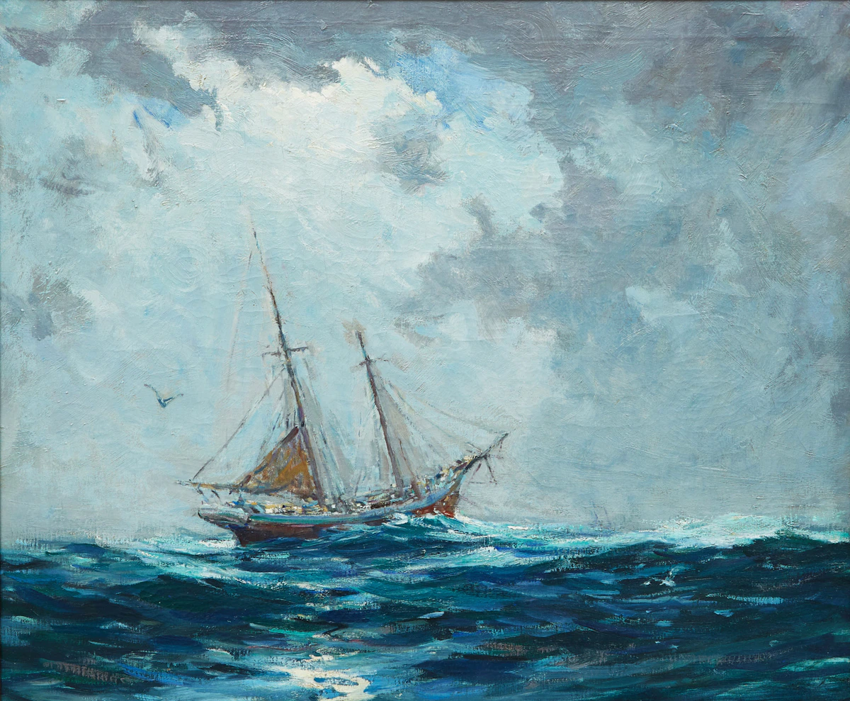 Farquhar McGillivray Strachan Knowles, Riding it Out, oil on canvas
