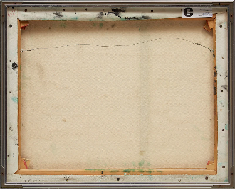 Victor Bourigaut, Abstract in Green, acrylic on canvas, 1972 - view 3
