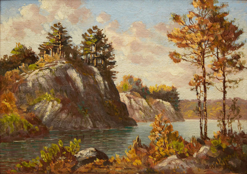 River Landscape by Otto Planding