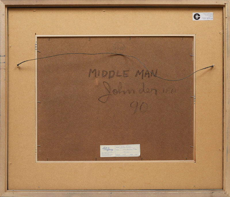 John Der, Middle Man, oil on board, 1990 - view 3