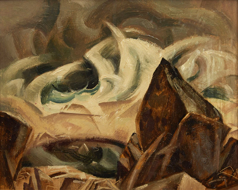 Lawrence Arthur Colley Panton, Magestic Falls, oil on board - view 1