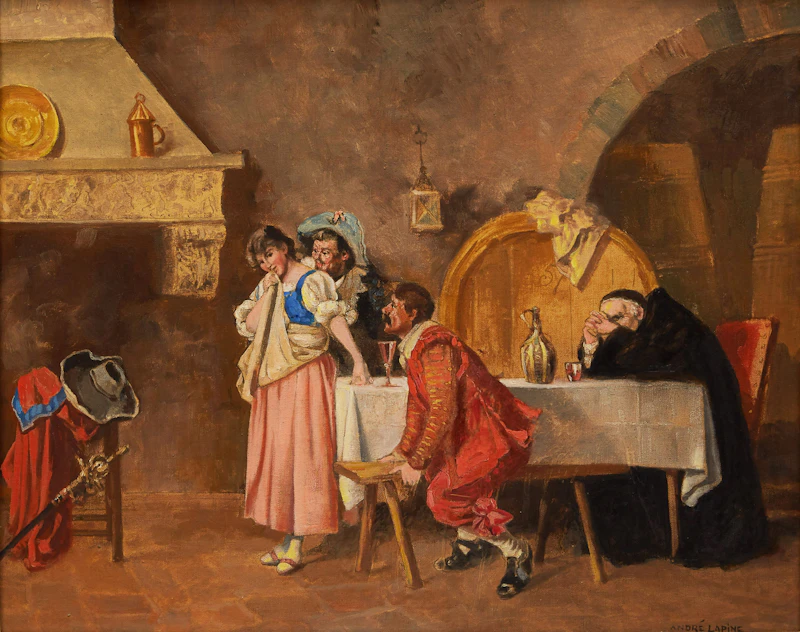 The Inn by Andréas Christian Gottfried Lapine