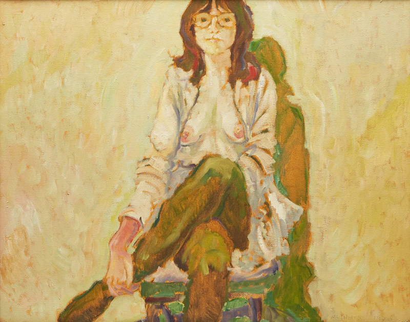 Girl in Green Stockings by Robert Francis Michael McInnis