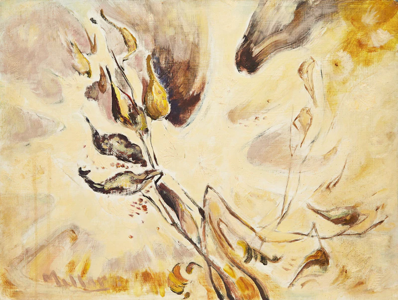 Alexander Samuel Millar, Abstract Figure; Mangrove; Cotton Weed, three oils on board - view 5