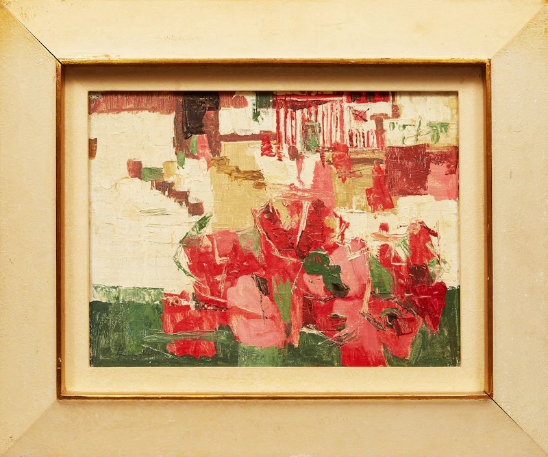 Ronald York Wilson, Ganga Puja- Dravidians (India), oil on canvas laid down on board - view 2