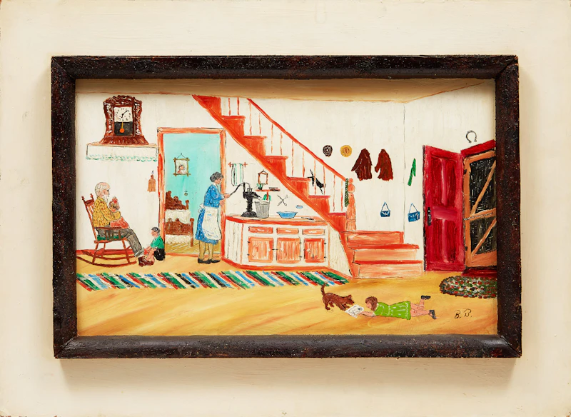 Blanche Bolduc, Home Interior, oil on board - view 2