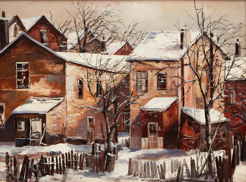 Backyards in Winter by Arto Yuzbasiyan