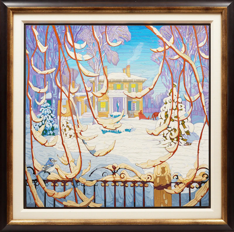 Luther Pokrant, After Lawren Harris, Red Sleigh, Winter, 1919, oil on canvas, 2004 - view 2