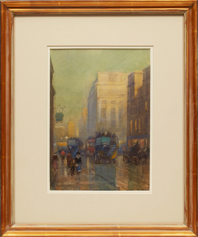 Frederic Marlett Bell-Smith, New Piccadilly Circus, watercolour - view 2