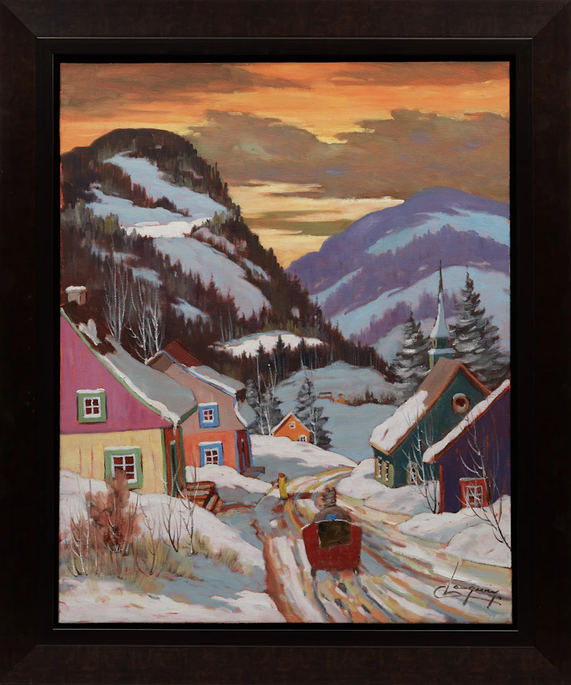 Claude Langevin, Après-midi, Charlevoix, oil on canvas - view 2