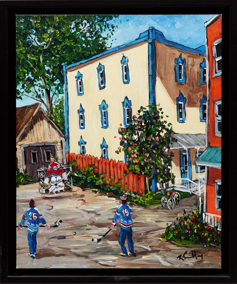 Roland Tremblay, Two on One, oil on canvas - view 2