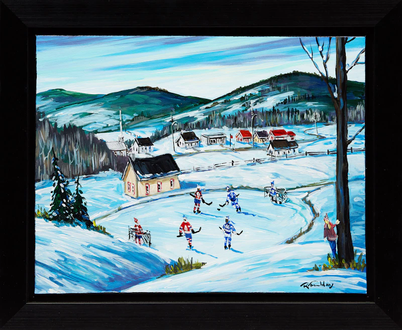 Roland Tremblay, Souvenirs d’enfance, oil on canvas - view 2