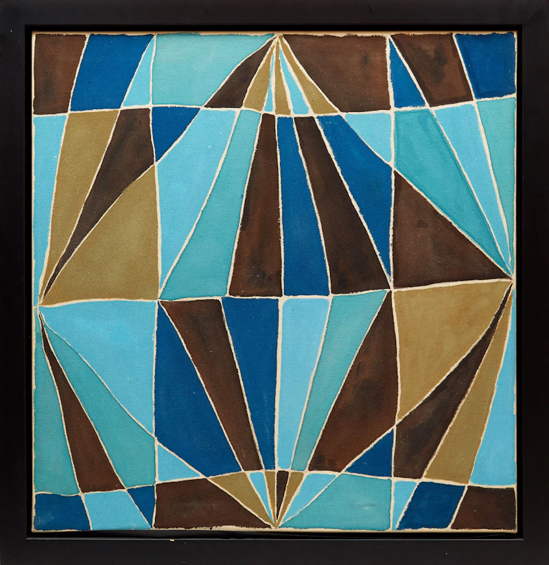 Marian Mildred Dale Scott, Untitled Geometric , oil on canvas - view 2