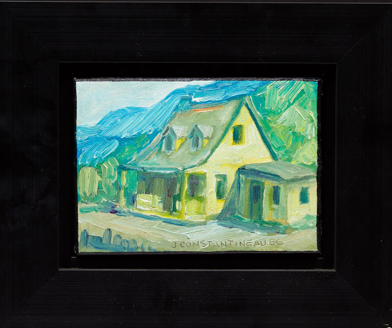 Jean Constantineau, Petite maison, oil on canvas - view 2