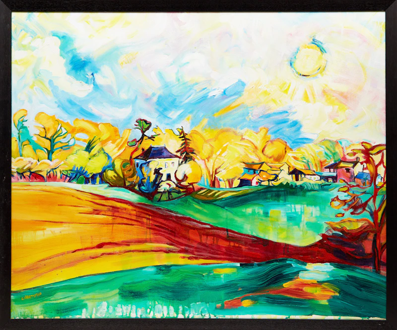 Elyssa Wortzman, Landscape, acrylic on canvas - view 2
