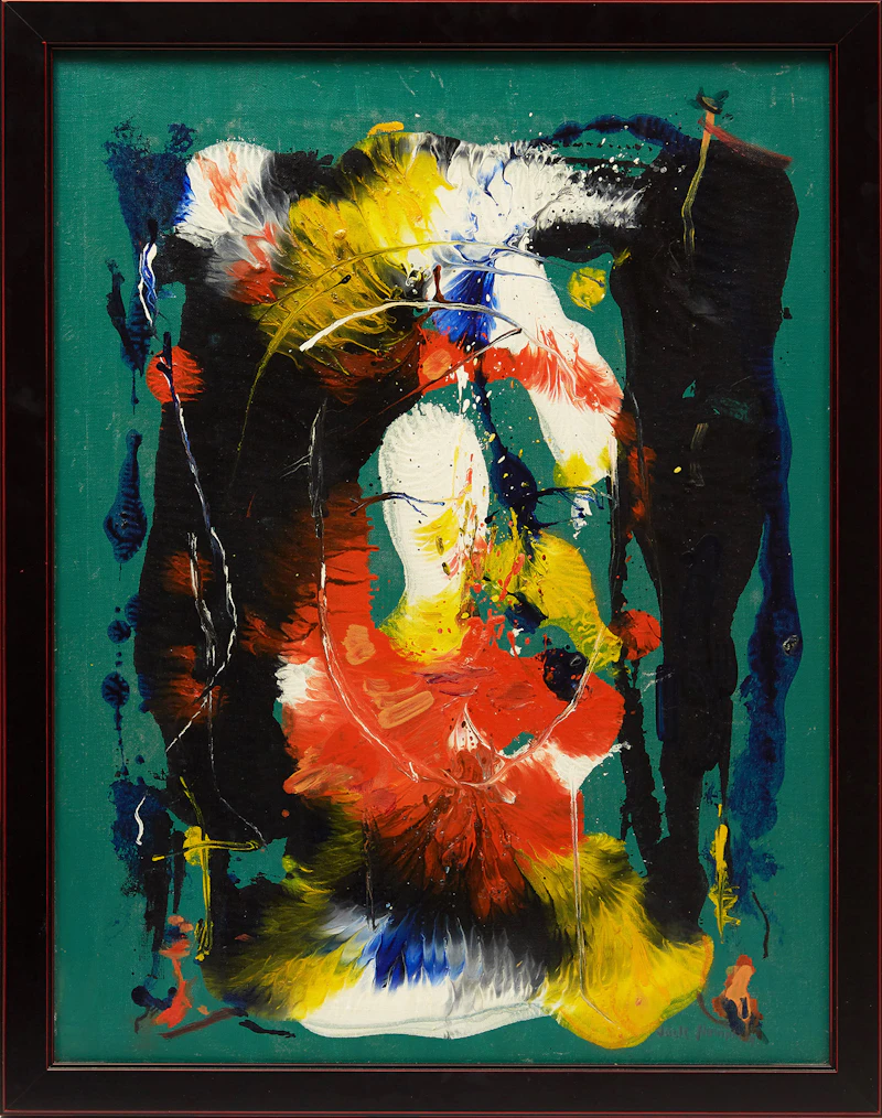 Jack Weldon Humphrey, On Green, oil on canvas, 1965 - view 2