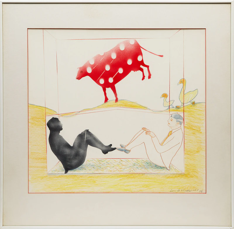 Louis de Niverville, Neither Rhyme Nor Reason, mixed media on paper, 1978 - view 2