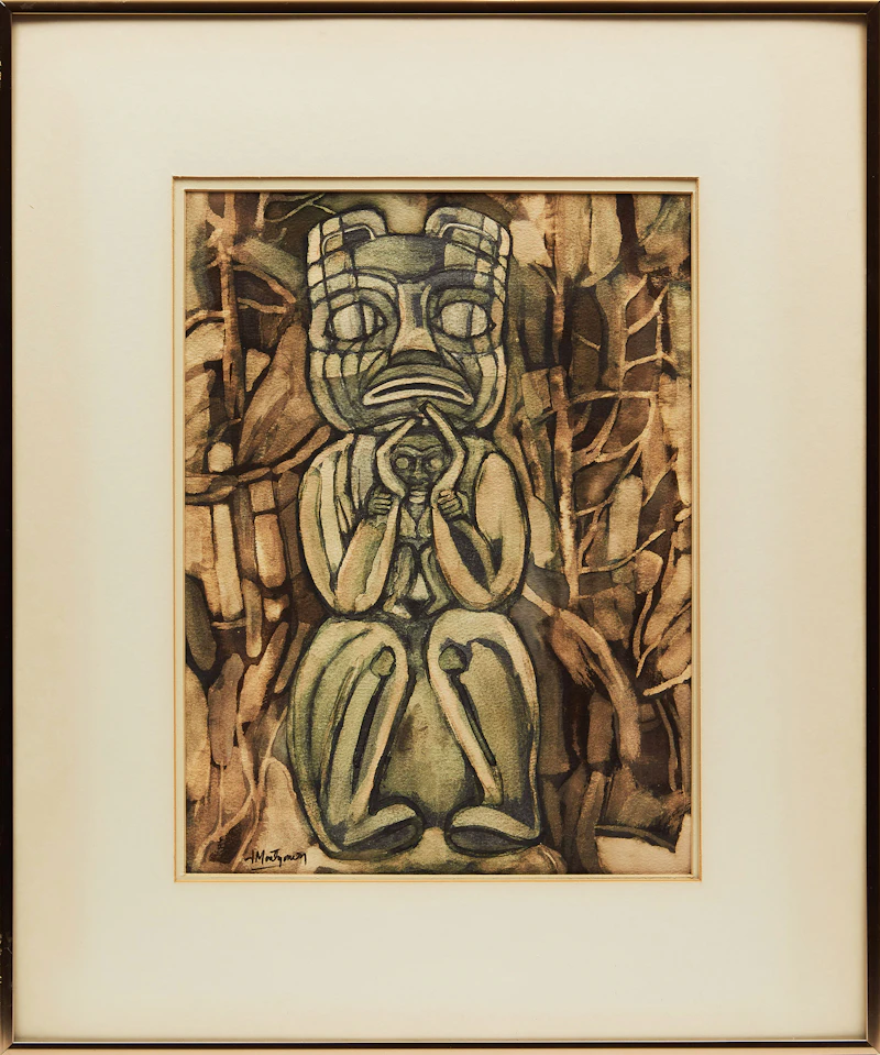 June Montgomery, Haida Mothers, watercolour - view 2