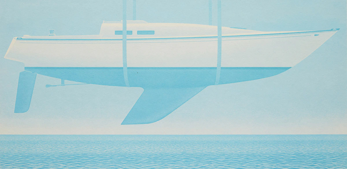 Christopher Pratt, New Boat, photolithograph, 1975