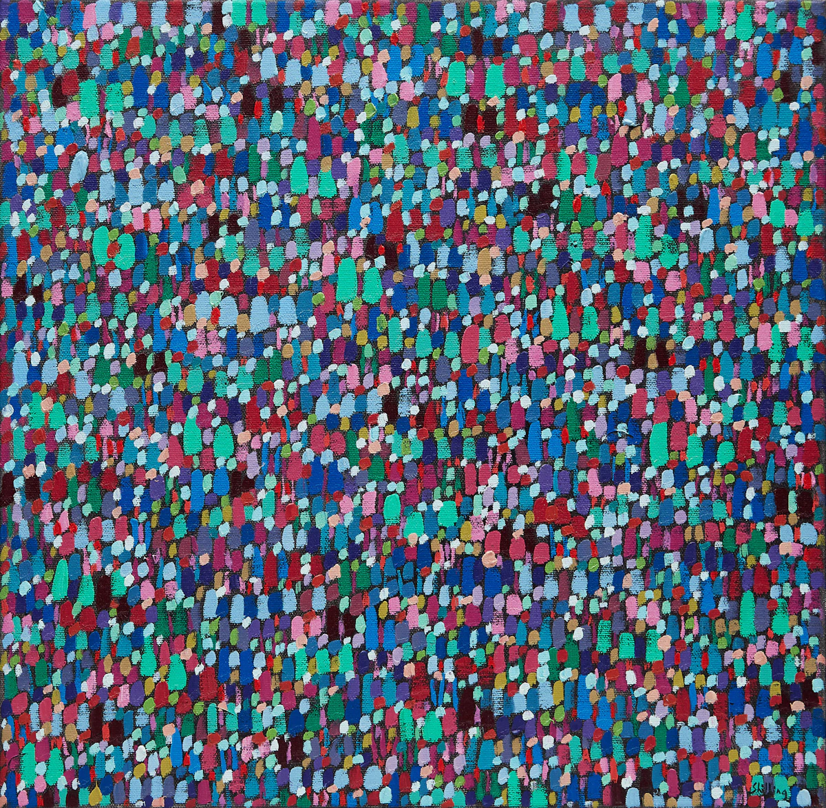 Bewabon Shilling, New Field Series XIII, oil on canvas, 2017