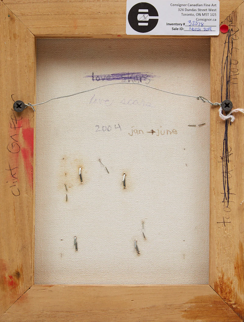 Clint Griffin, Love Scars, mixed media collage on canvas, 2004 - view 2