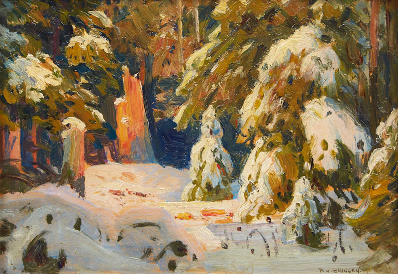 Trees in Winter by Frederick Henry Brigden
