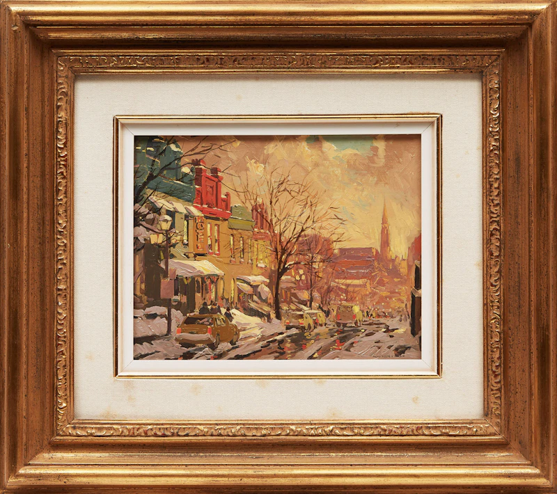 Arto Yuzbasiyan, Quartier latin - Montréal, oil on cardboard - view 2