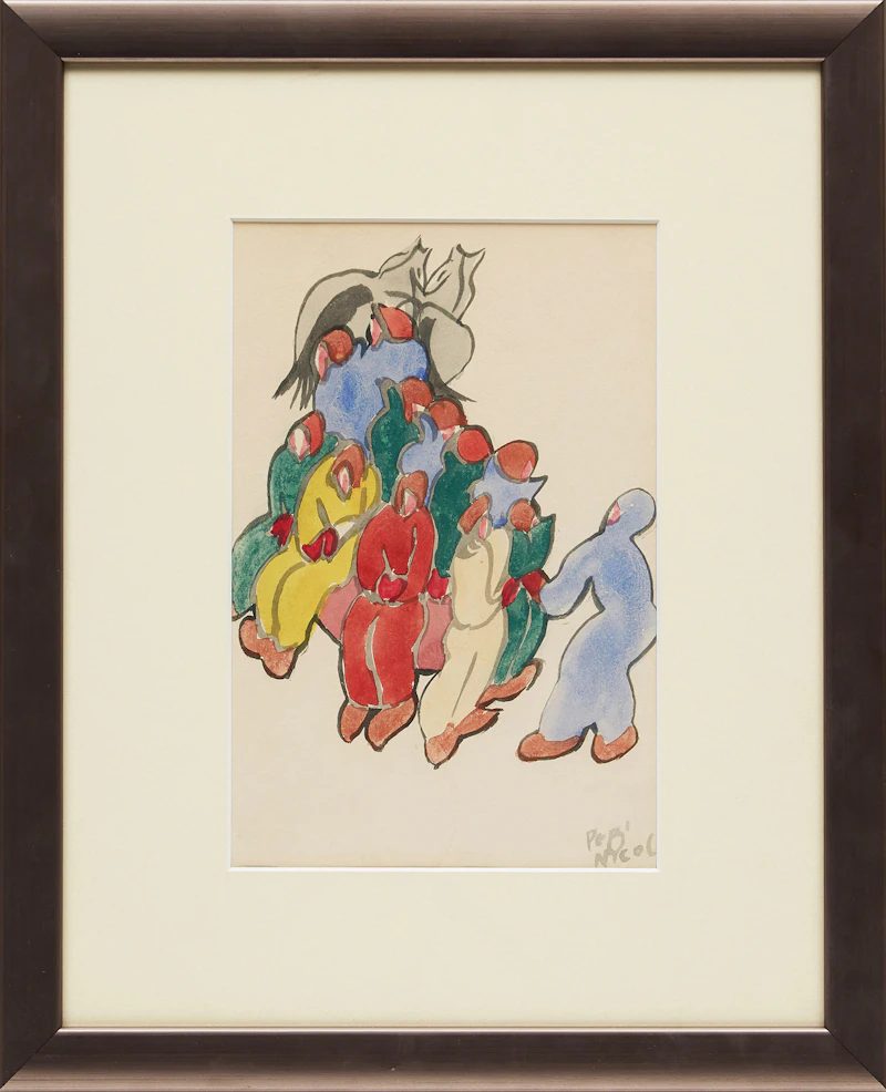 Pegi Nicol MacLeod, Sleighride, watercolour - view 2