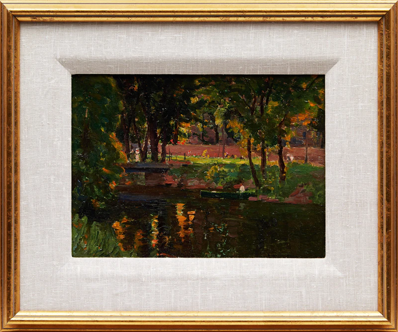 Andrew Wilkie Kilgour, Old Canal, Lachine, oil on board - view 2