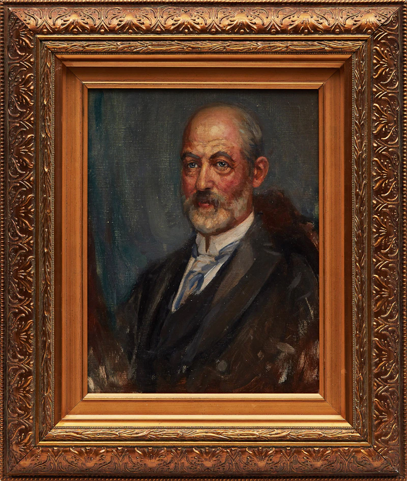 Frederick Sproston Challener, Portrait of a Gentleman, oil on canvas board - view 2