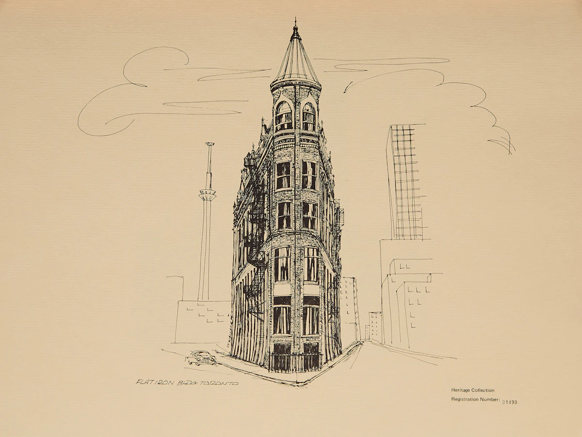 20th Century Canadian School, Sketches of Old Toronto, five photo-reproductions