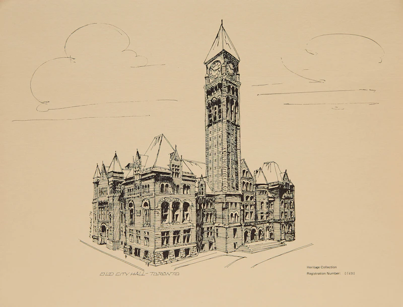 20th Century Canadian School, Sketches of Old Toronto, five photo-reproductions - view 2