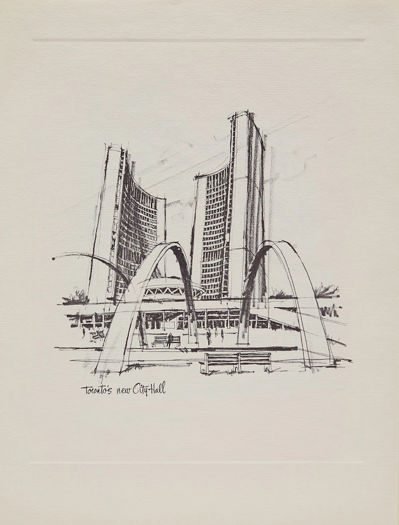 Roy Hewetson, The CKFM Print Collection: Sketches of Toronto, 12 screenprints, circa 1969 - view 13