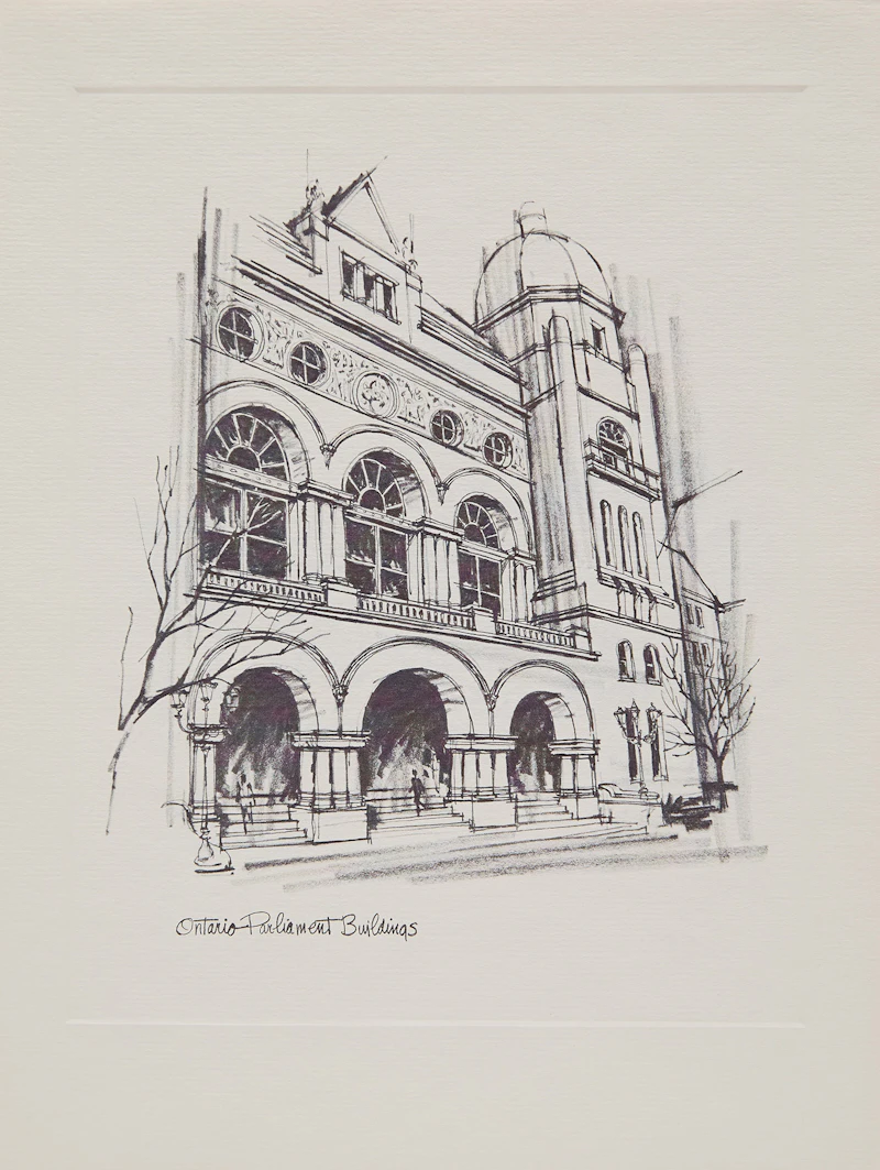 Roy Hewetson, The CKFM Print Collection: Sketches of Toronto, 12 screenprints, circa 1969 - view 15