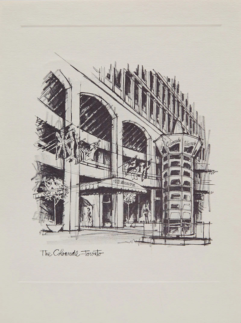 Roy Hewetson, The CKFM Print Collection: Sketches of Toronto, 12 screenprints, circa 1969 - view 23