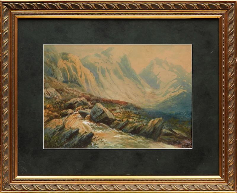 Thomas Mower Martin, Valley Landscape, watercolour - view 3