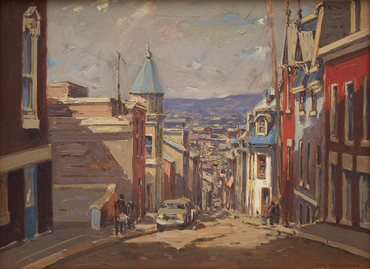 Arto Yuzbasiyan, Quebec City, oil on board, 2003