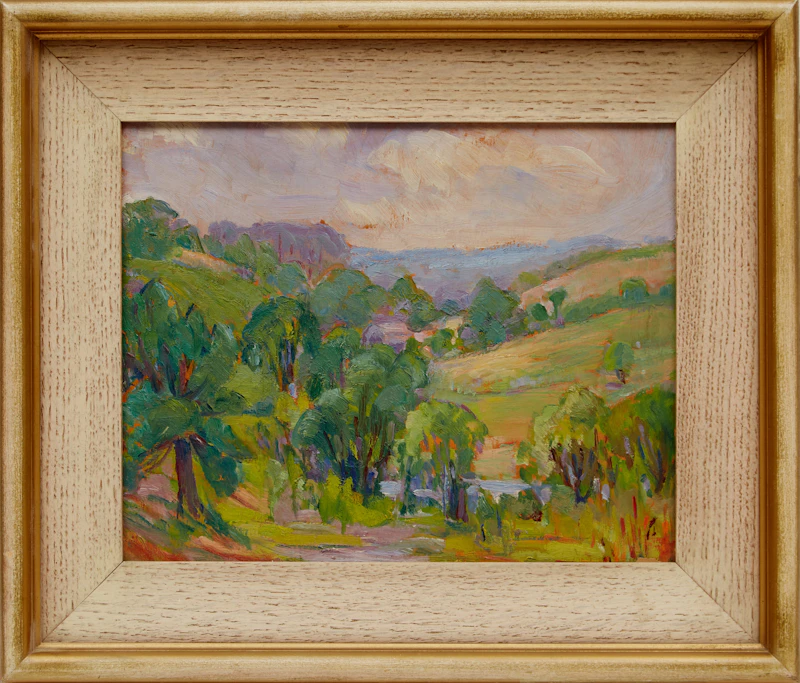 Lily Osman Adams, Georgetown, oil on board - view 2
