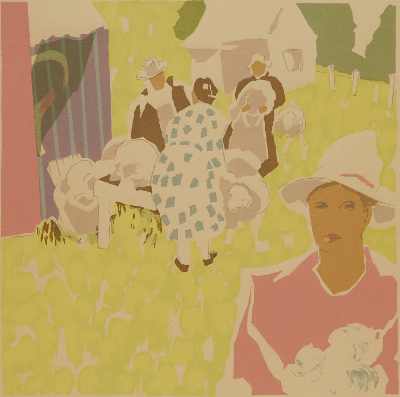 André Charles Biéler, La Laine des Moutons, serigraph, 1979 - view 2