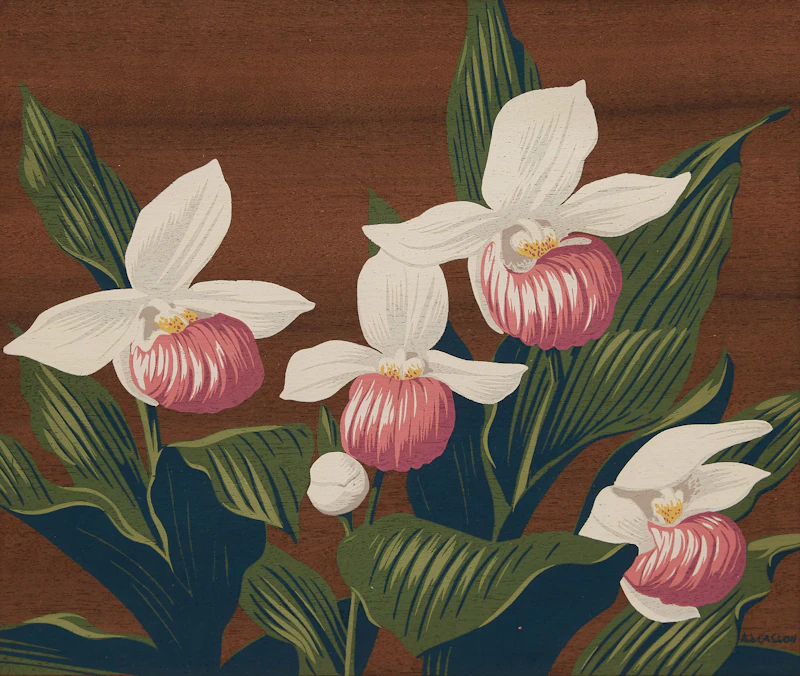 Alfred Joseph Casson, Lady Slipper Orchids; Marsh Marigolds