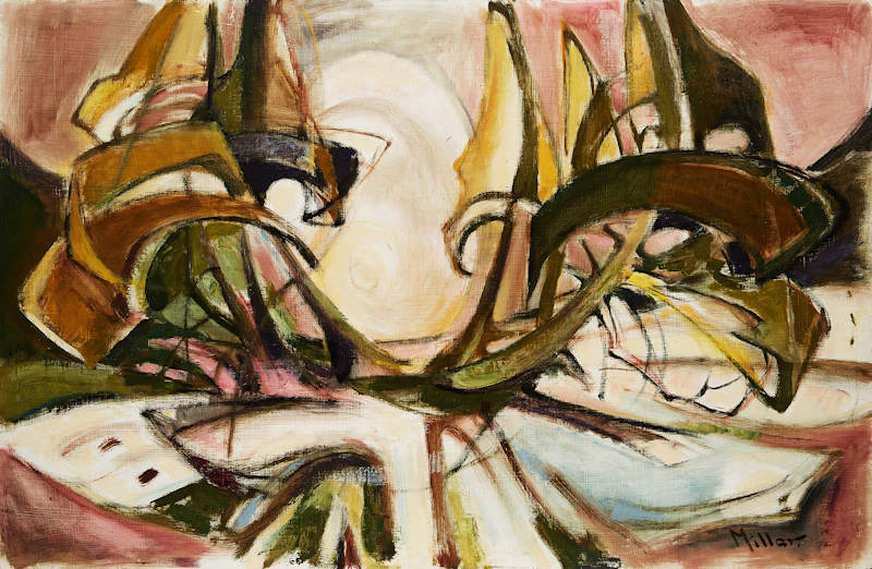 Alexander Samuel Millar, Abstract Cityscape; Curveform Landscape
